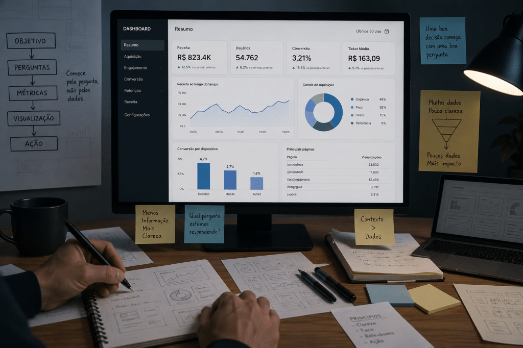 Por que os melhores dashboards mostram menos informações do que você&nbsp;imagina?